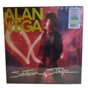 Alan Vega Saturn Strip Vinyl LP Record Album Suicide Yellow Color Ric Ocasek